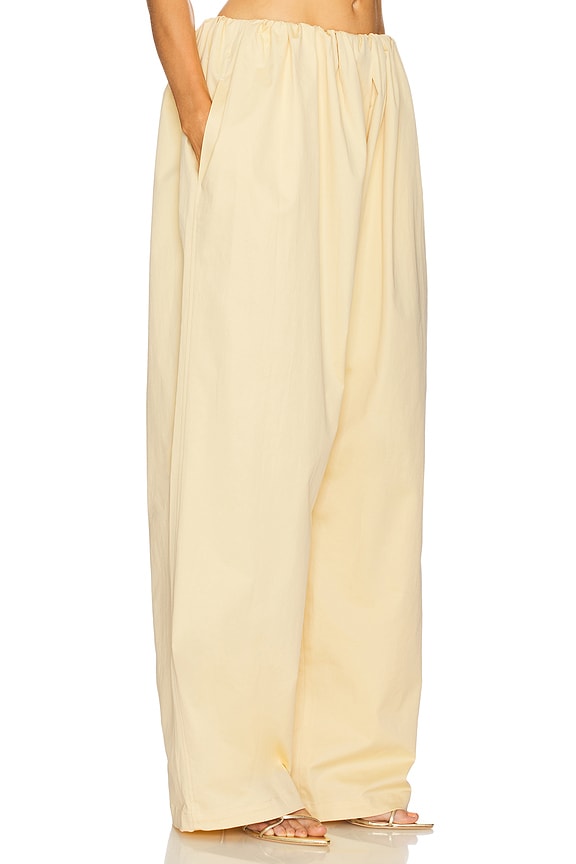 view 2 of 6 PANTALÓN COTTON TWILL PUFF PANT in Pale Yellow
