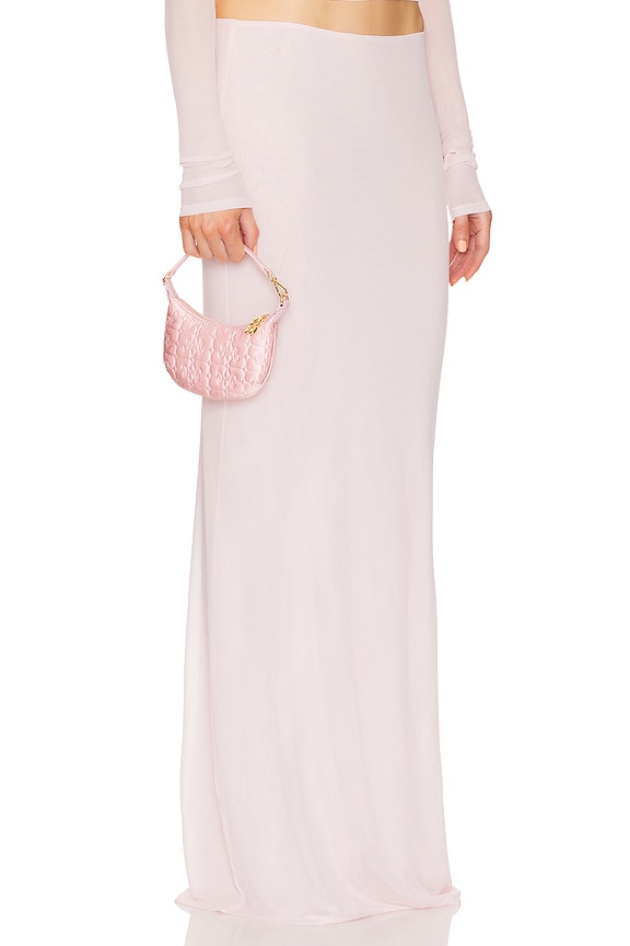 view 2 of 4 ЮБКА МАКСИ SHEER KNIT LAYERED in Ballet Pink