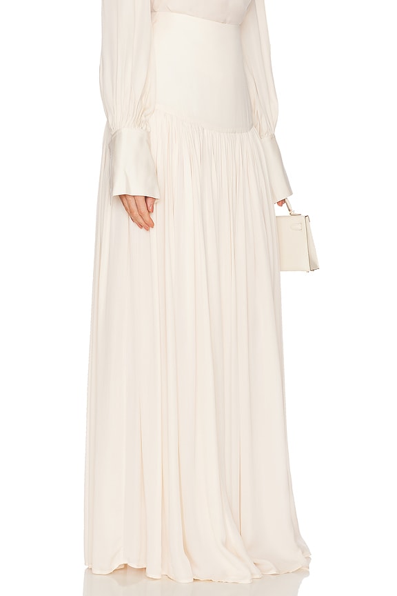 view 2 of 6 Diaphanous Maxi Skirt in Vanilla