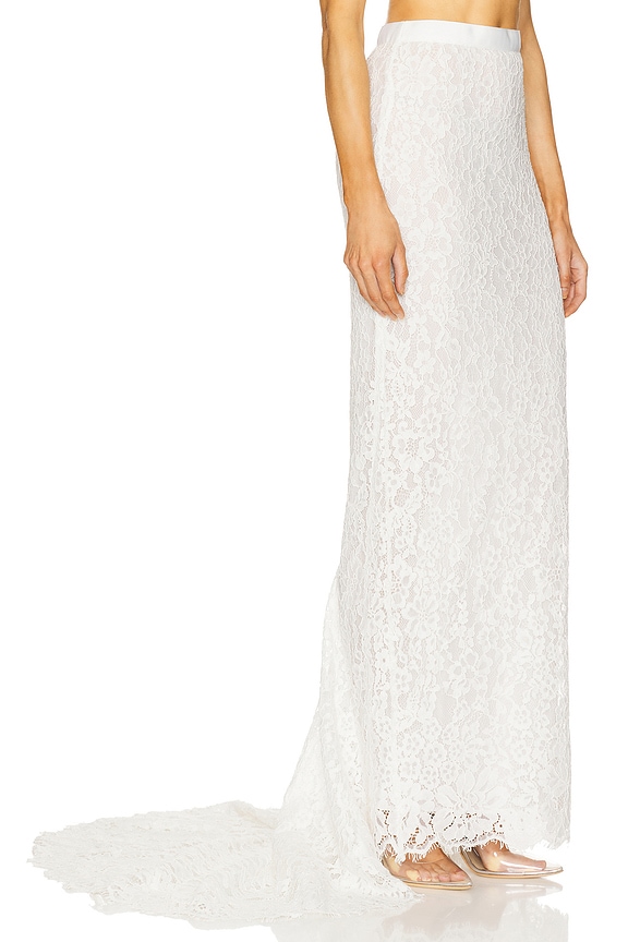 view 2 of 6 The Forever Audrey Skirt in White