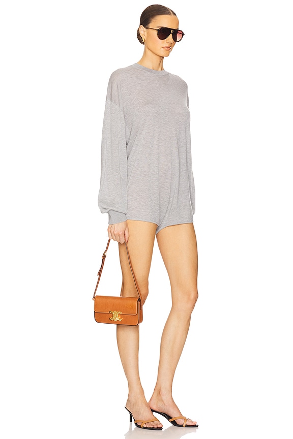 view 2 of 3 Aurinda Romper in Heather Grey