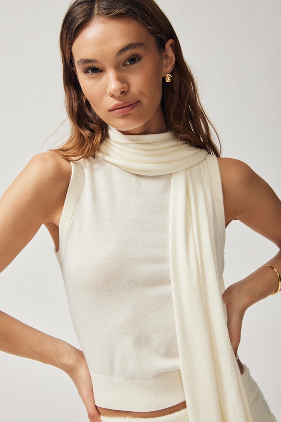 Charlee Knit Scarf Top Helsa