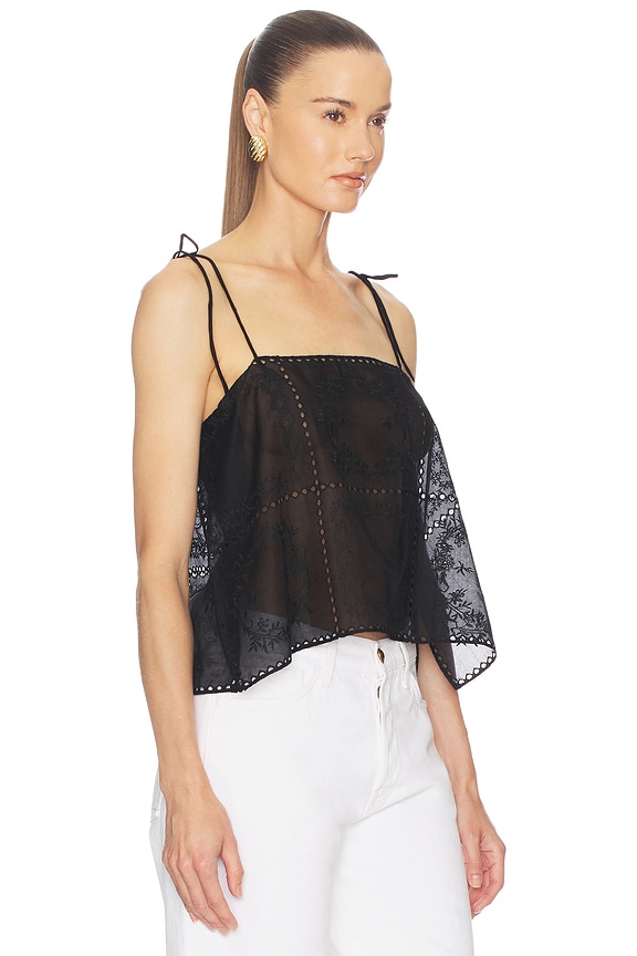 view 2 of 5 Handkerchief Camisole in Black