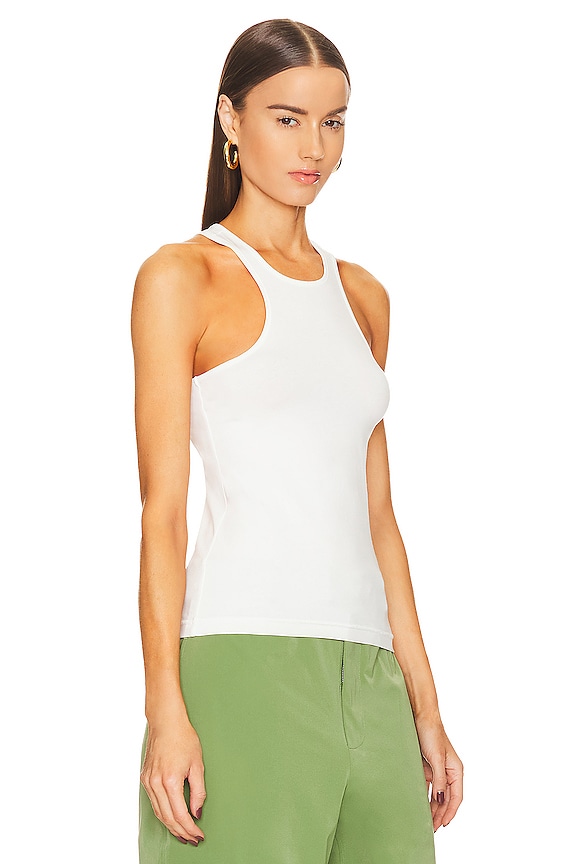 view 2 of 5 Jersey Double Halter in White