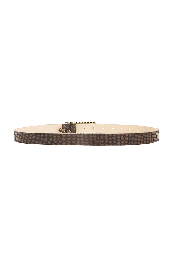 view 2 of 3 Pebble Belt in Gold & Brown