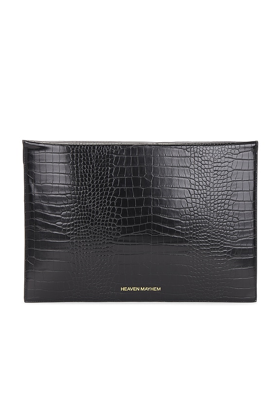 view 2 of 4 CAPA PARA LAPTOP LAPTOP SLEEVE in Black Croc