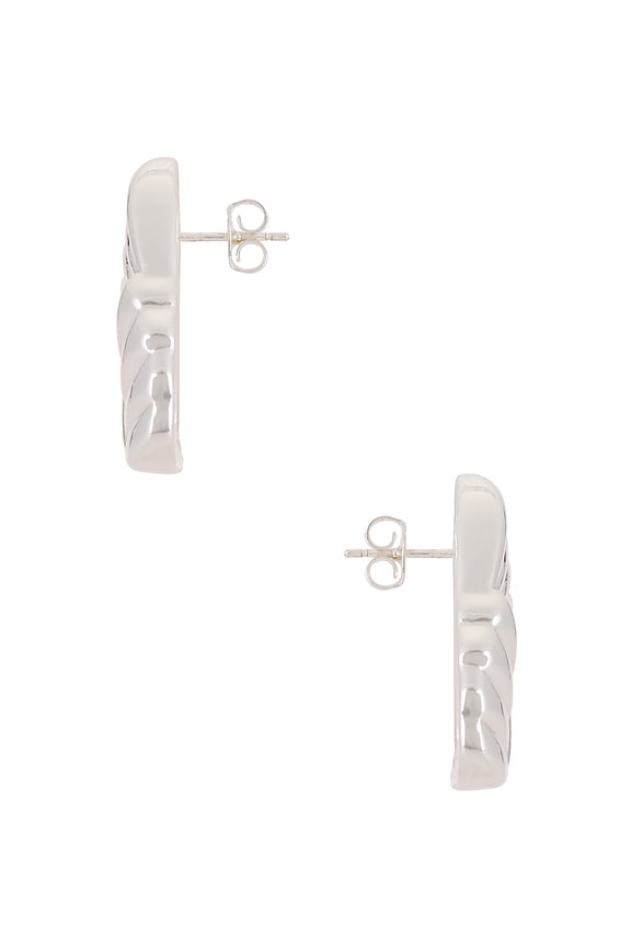 view 2 of 2 Tri Earrings in Silver