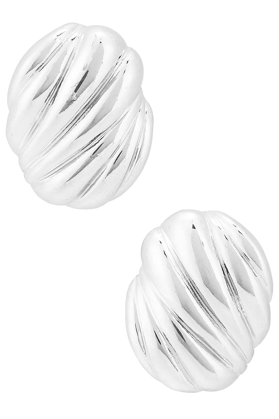 view 1 of 2 Hive Clip On Earrings in Silver