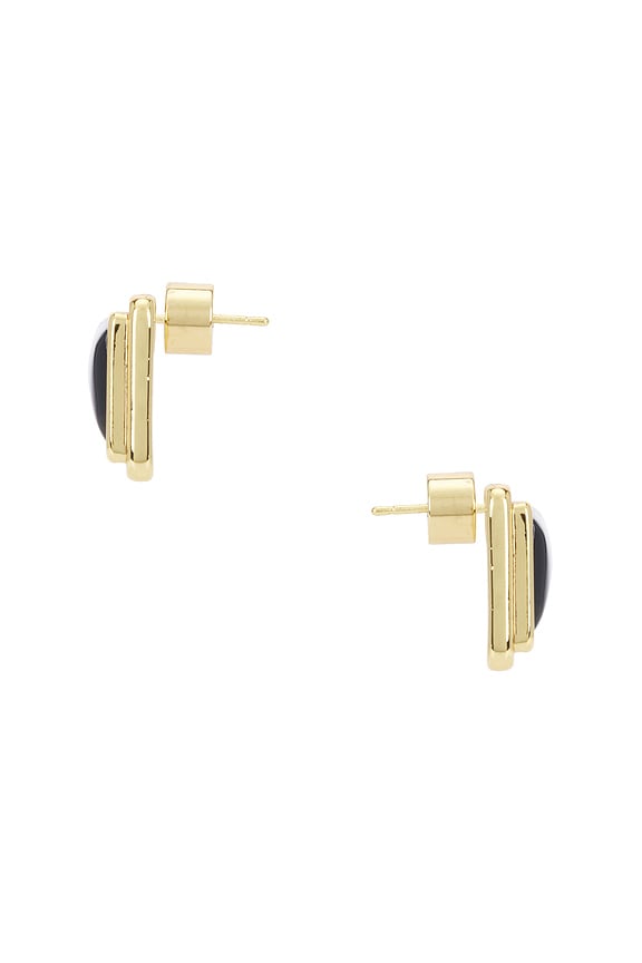 view 2 of 2 Archer Earrings in Gold & Black