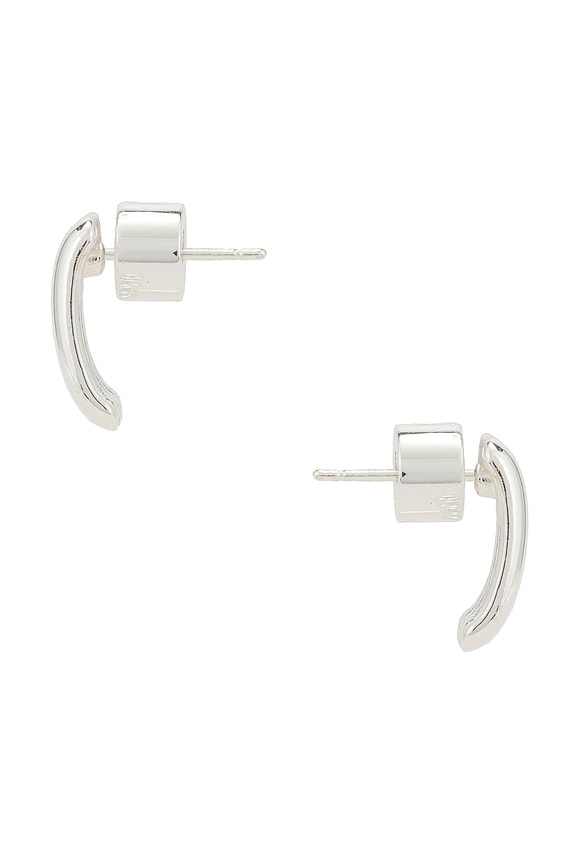 view 2 of 2 PENDIENTES DE TACHUELA CLEMMIE in Silver