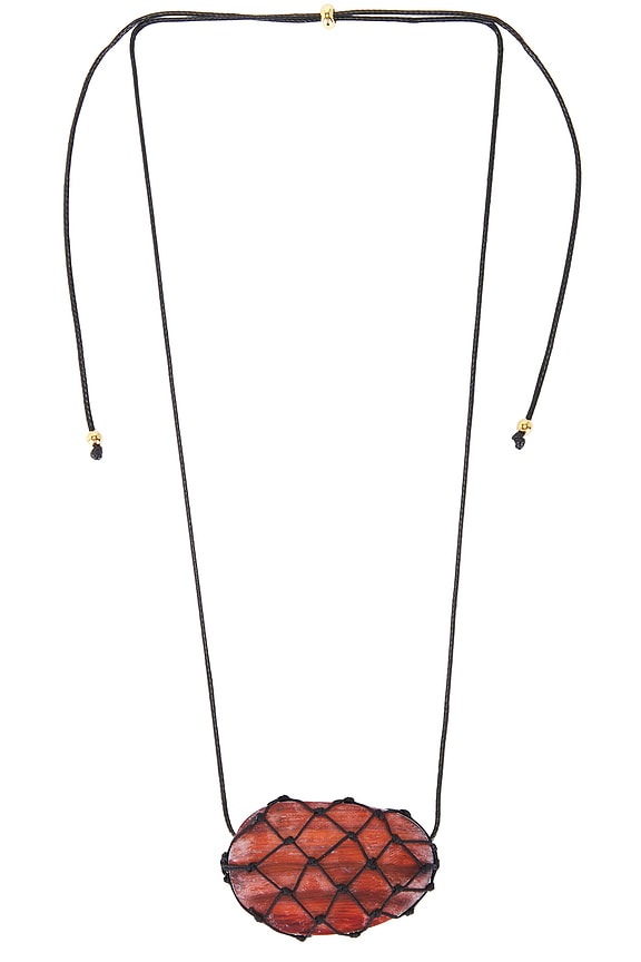 view 1 of 3 COLLAR COLGANTE JULIA in Brown & Black