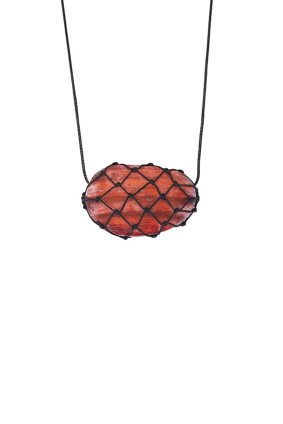 view 2 of 3 COLLAR COLGANTE JULIA in Brown & Black