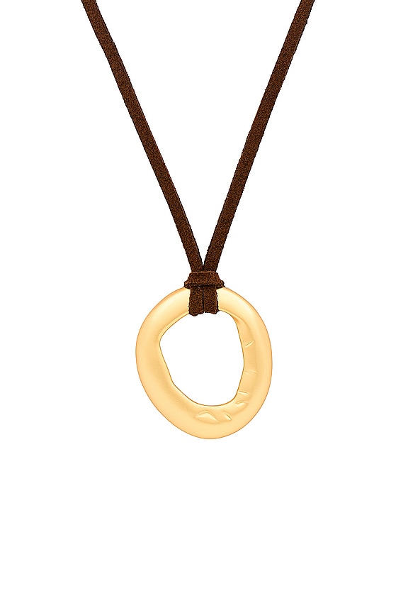 view 2 of 2 Mini Necklace in Gold & Brown