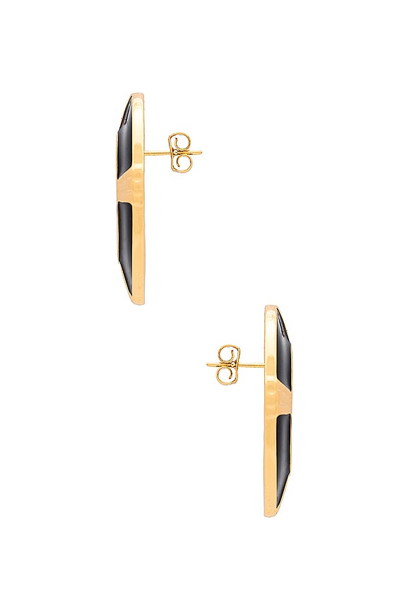 view 2 of 2 Crest White Earrings in Black & White