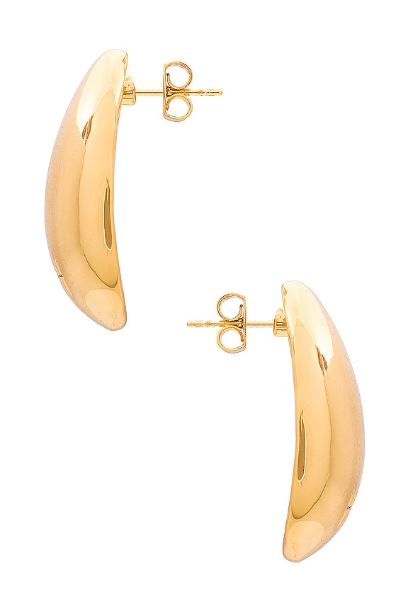 view 2 of 2 Bean Earrings in Gold