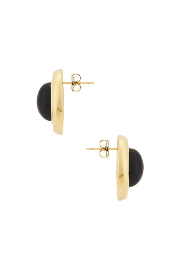view 2 of 2 Prize Earrings in Gold & Black