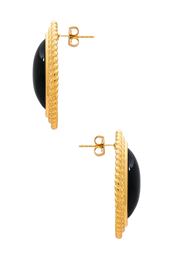 view 2 of 2 Noir Earrings in Gold & Black