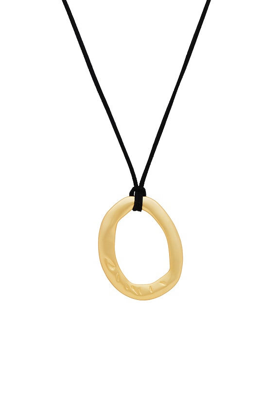 view 2 of 2 Black Maxi Necklace in Gold