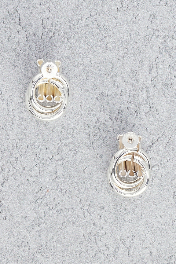 view 2 of 3 Baby Knot Earrings in Silver