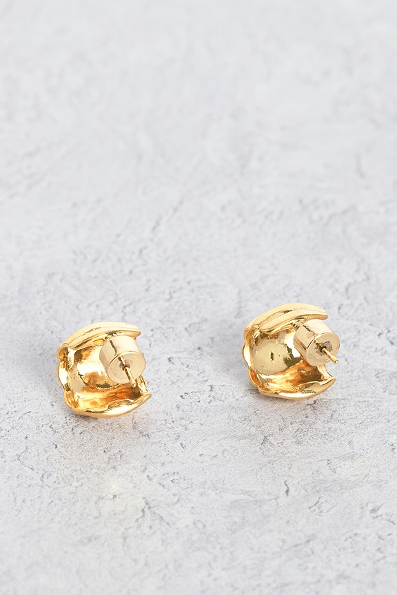 view 2 of 3 Terre Hoop Earrings in Gold