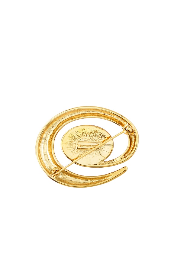 view 2 of 4 소용돌이 진주 브로치 in Gold