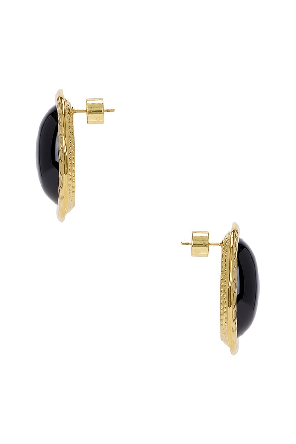 view 2 of 2 Beverly Earrings in Gold & Black