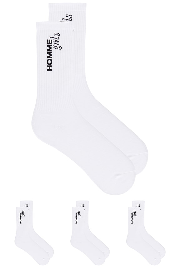 view 1 of 2 CHAUSSETTES HG in White