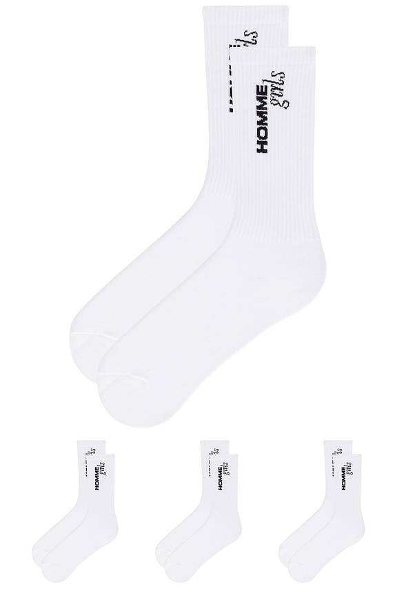 view 2 of 2 CHAUSSETTES HG in White