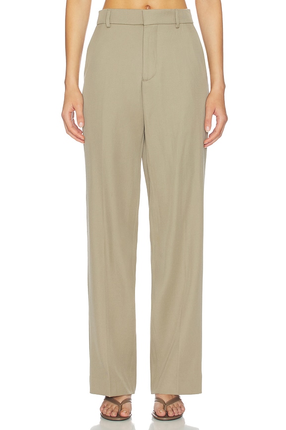 view 1 of 6 PANTALON DROIT in Military Grey