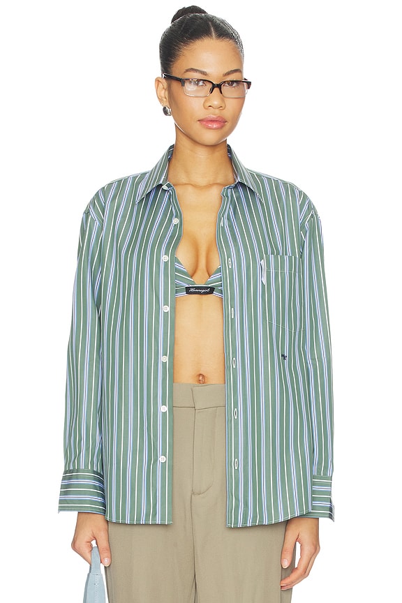 view 1 of 6 CHEMISE CLASSIQUE in Green Porto Stripe