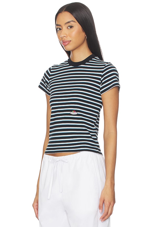 view 2 of 5 T-SHIRT BABY in Black Blue Stripe