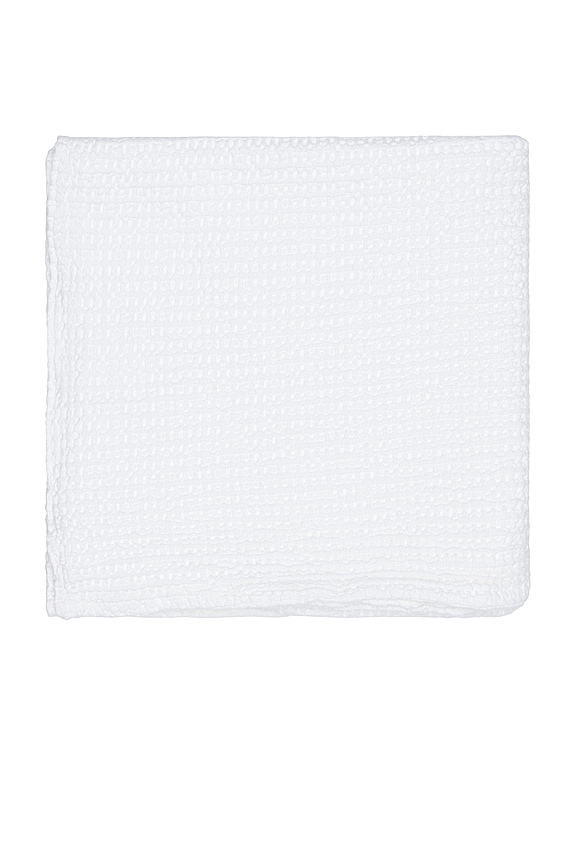 view 2 of 3 Simple Waffle Bath Towel in White