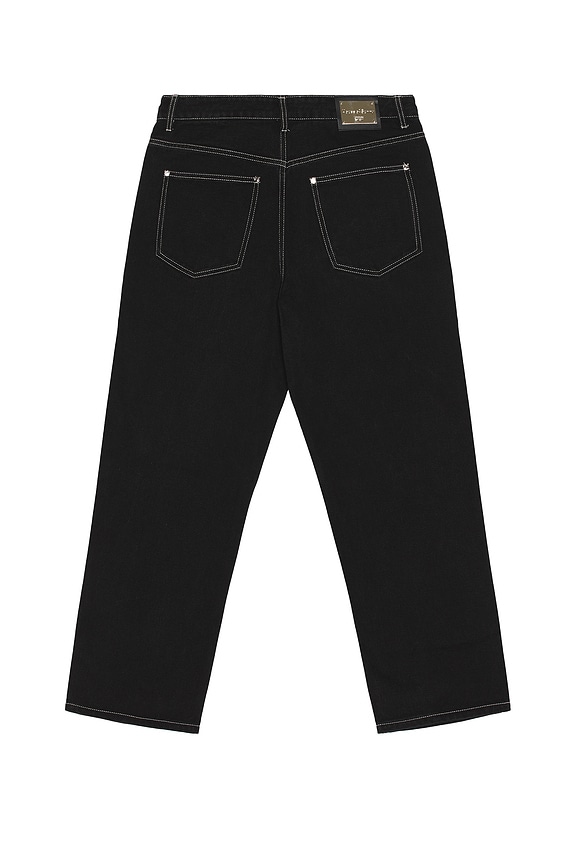 view 2 of 4 13oz Carpenter Straight Leg Jeans in Jet Black Wash