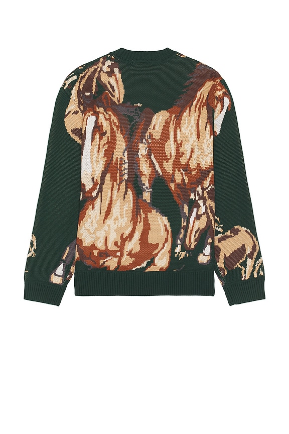 view 2 of 5 Wild Horses Sweater in Emerald Green