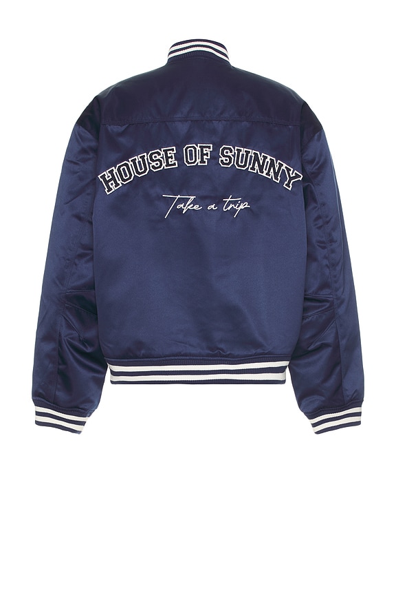 view 1 of 4 Club Bomber Jacket in True Navy