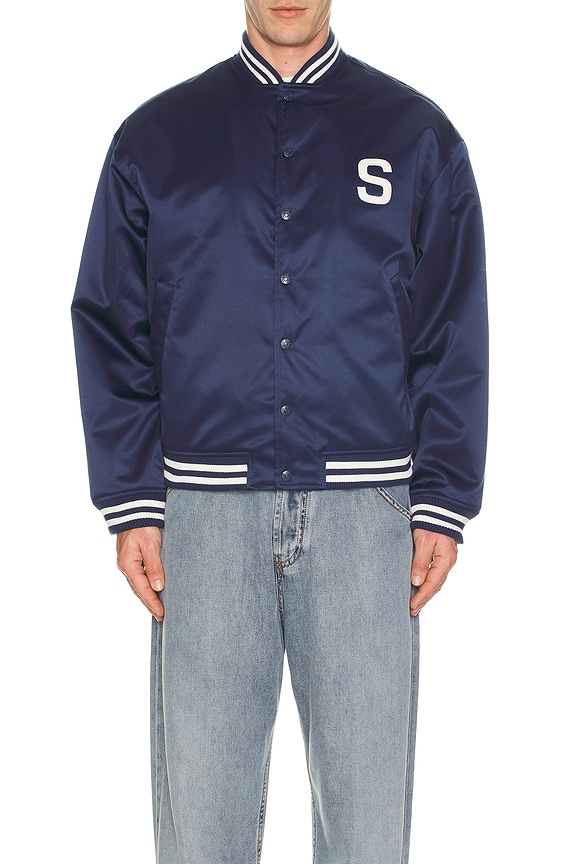 view 4 of 4 Club Bomber Jacket in True Navy
