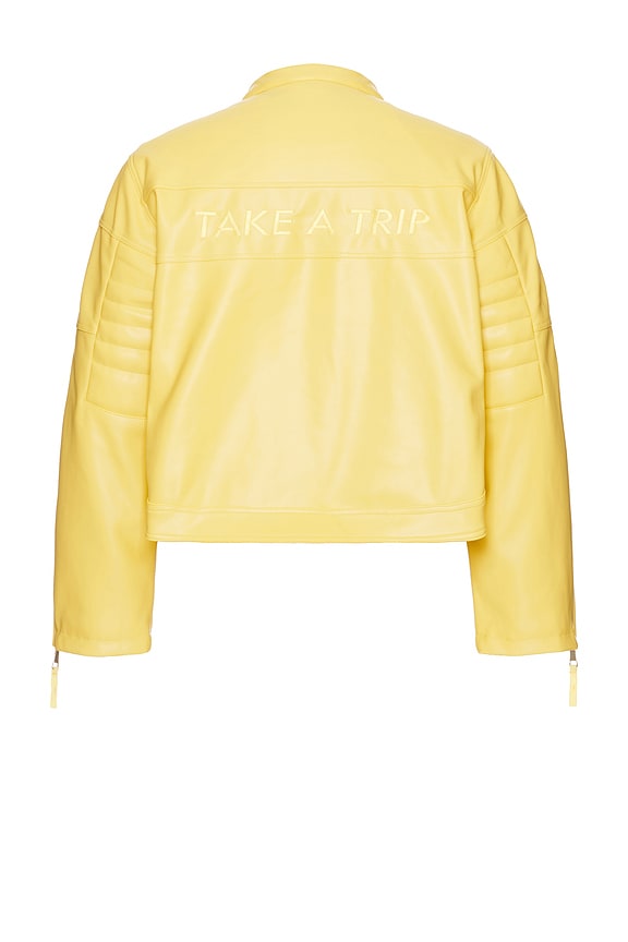 view 2 of 4 The Racer Jacket in Butter Yellow