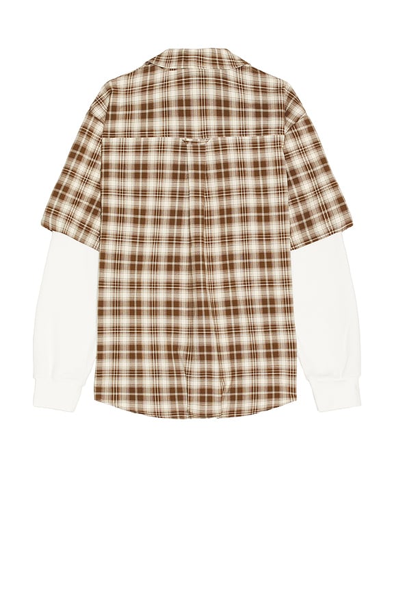 view 2 of 4 Double Layered Button Down Shirt in Multi