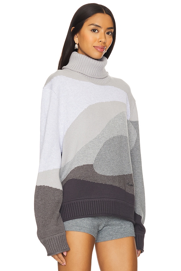 view 2 of 4 JERSEY DE CUELLO ALTO DE GRAN TAMAÑO CON JACQUARD in Multi