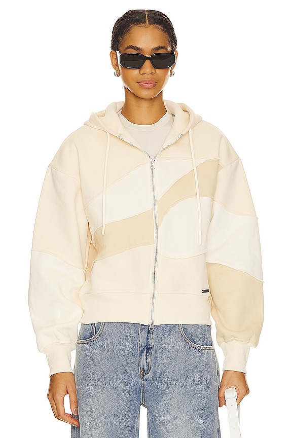 view 2 of 5 Patchwork Landscape Hoodie in Marble