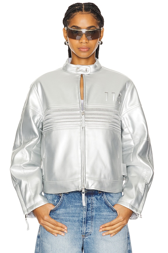 view 2 of 7 The Racer Jacket in Chrome