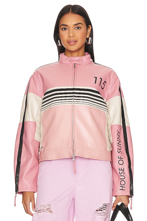 view 2 of 6 The Racer Jacket in Blush