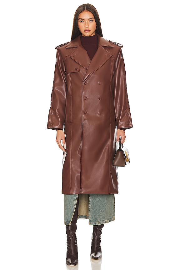 view 2 of 5 MANTEAU MONTAGUE in Chestnut