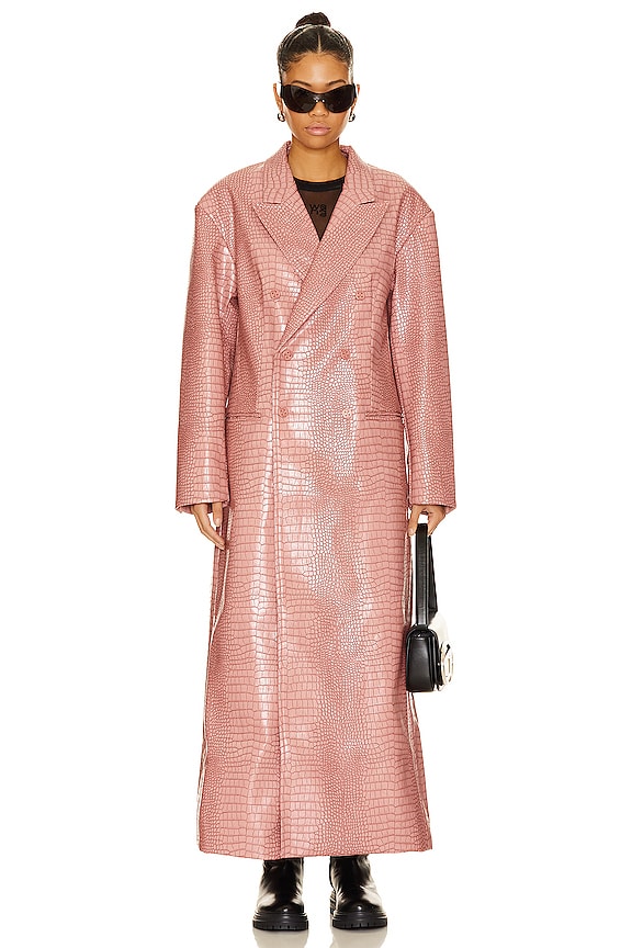 view 2 of 5 The Floor Length 80s Blazer in Blush