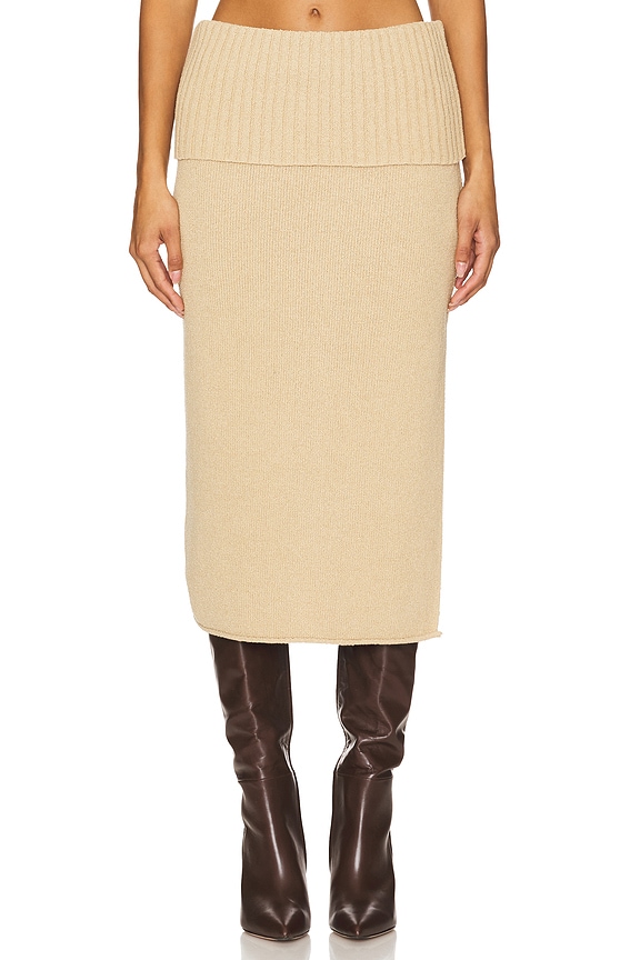 view 2 of 6 Courtney Towelling Skirt in Tan