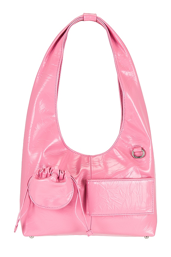 view 1 of 5 Crinkle Sling Bag in Blush