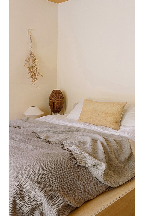 view 2 of 3 Alaia Bedspread in Mushroom & Oatmeal