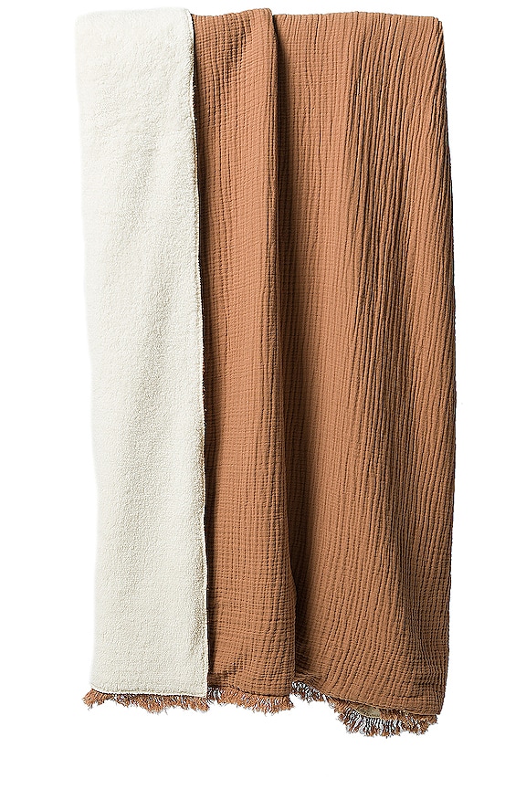 view 2 of 3 COUVERTURE ALAIA ALAIA SHERPA THROW in Sedona