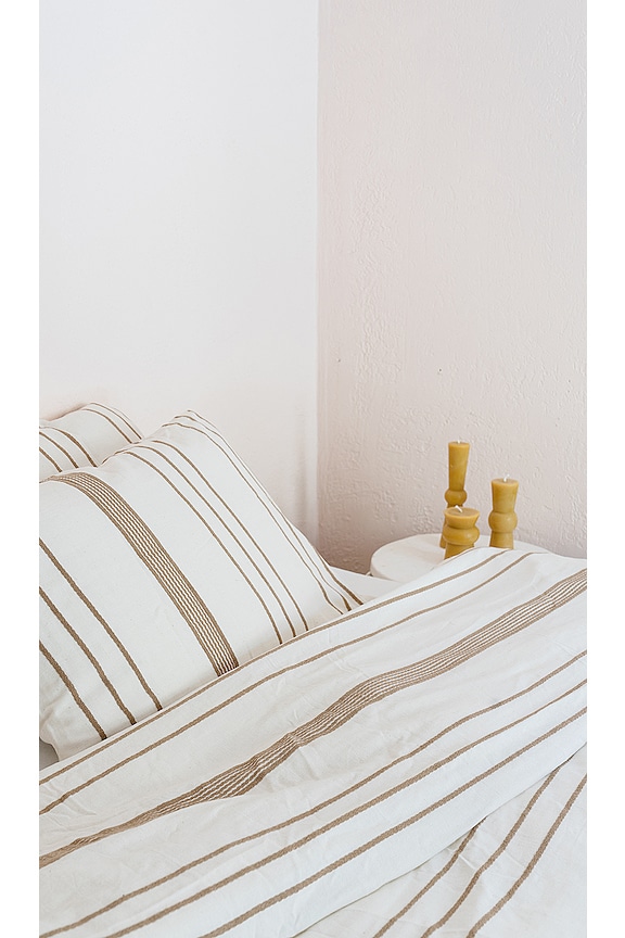 view 2 of 3 Marlo King Duvet Set in Beige