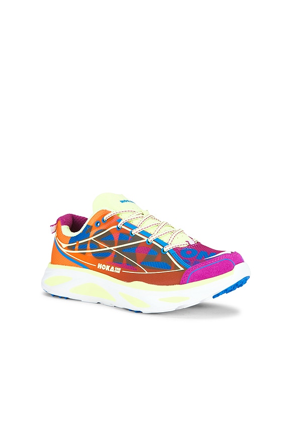 view 2 of 6 Huaka Pro Sneaker in Fuchsia & Neon Yuzu
